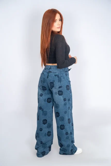 PANTALON WIDE STONE OSCURO
